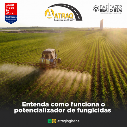ATRAQ Logstica O potencializador de fungicidas é um aditivo utilizado na agricultura para melhorar a eficácia dos fungicidas no controle de doenças em plantas. Ele atua de várias maneiras para aumentar a atividade e...