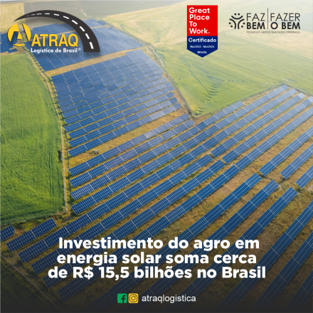 ATRAQ Logstica O investimento do setor agrícola em energia solar no Brasil tem se mostrado uma tendência crescente nos últimos anos. A combinação das necessidades energéticas das propriedades rurais e o...
