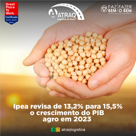 ATRAQ Logstica Nesta segunda-feira (25), o Instituto de Pesquisa Econômica Aplicada (Ipea) divulgou uma nova projeção para o valor adicionado (VA) do setor agropecuário em 2023 e a primeira projeção para...