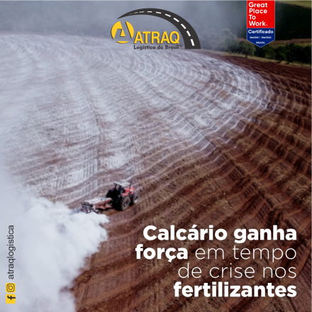 ATRAQ Logstica A aplicação de calcário é uma ferramenta necessária para o agronegócio brasileiro e que ganha força com os riscos gerados pelo desabastecimento de fertilizantes. As ameaças...