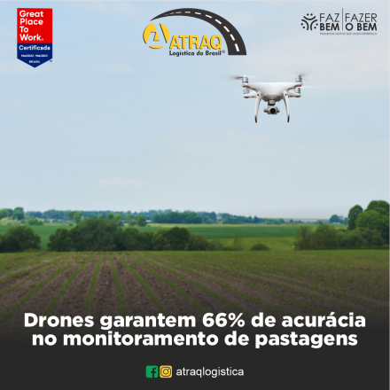 ATRAQ Logstica Pesquisas da Embrapa apontam que o uso de drones para o monitoramento da cobertura e altura de pastagens alcançou 66% de acurácia no Cerrado baiano. Os experimentos, realizados entre 2019 e 2021, reforçam a...