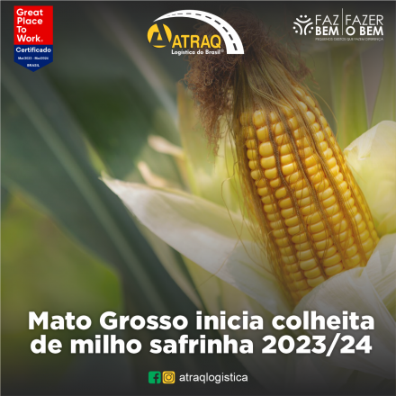 ATRAQ Logstica Nesta semana, Mato Grosso, o principal produtor de milho do Brasil, começou a colheita da safrinha da temporada 2023/24. Conforme dados do Instituto Mato-grossense de Economia Agropecuária (Imea), até...