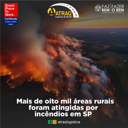 ATRAQ Logstica A Secretaria de Agricultura e Abastecimento (SAA) do Estado de São Paulo atualizou para 8.049 o número de propriedades rurais atingidas por incêndios, com prejuízos estimados em mais de R$ 1...