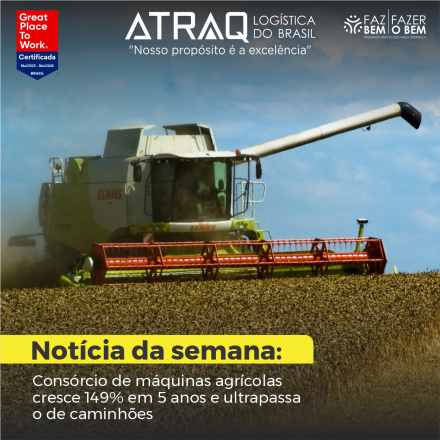 ATRAQ Logstica O consórcio de máquinas agrícolas registrou um avanço histórico no Brasil e, em 2025, ultrapassou pela primeira vez o segmento de caminhões dentro do mercado de veículos pesados....