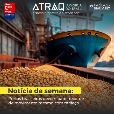 ATRAQ Log�stica O Minist&eacute;rio de Portos e Aeroportos destacou, nesta sexta-feira (12), o recorde de concess&otilde;es realizadas em 2024 e 2025 e o crescimento do setor portu&aacute;rio brasileiro, mesmo diante das tarifas impostas pelos...