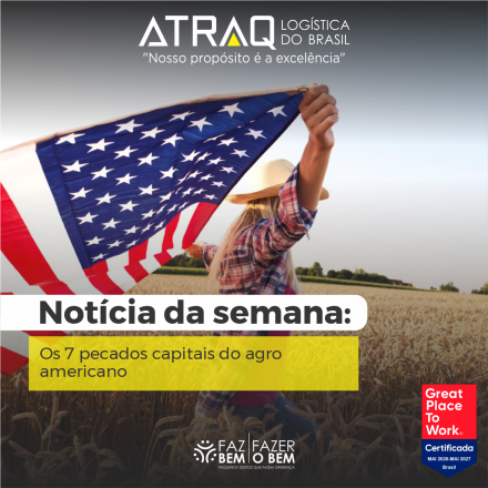 ATRAQ Log�stica O agro mais produtivo do mundo vive um momento delicado. Em abril de 2026, produtores americanos fizeram o maior n&uacute;mero de pedidos de recupera&ccedil;&atilde;o judicial em um &uacute;nico m&ecirc;s desde 2020. No acumulado...