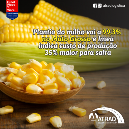 ATRAQ Logstica O Imea (Instituto Mato-Grossense de Economia Agropecuária) divulgou relatório apontando que a área semeada para esta safra 2021/22 já chegou à 99,34% no Mato Grosso, após um avanço...